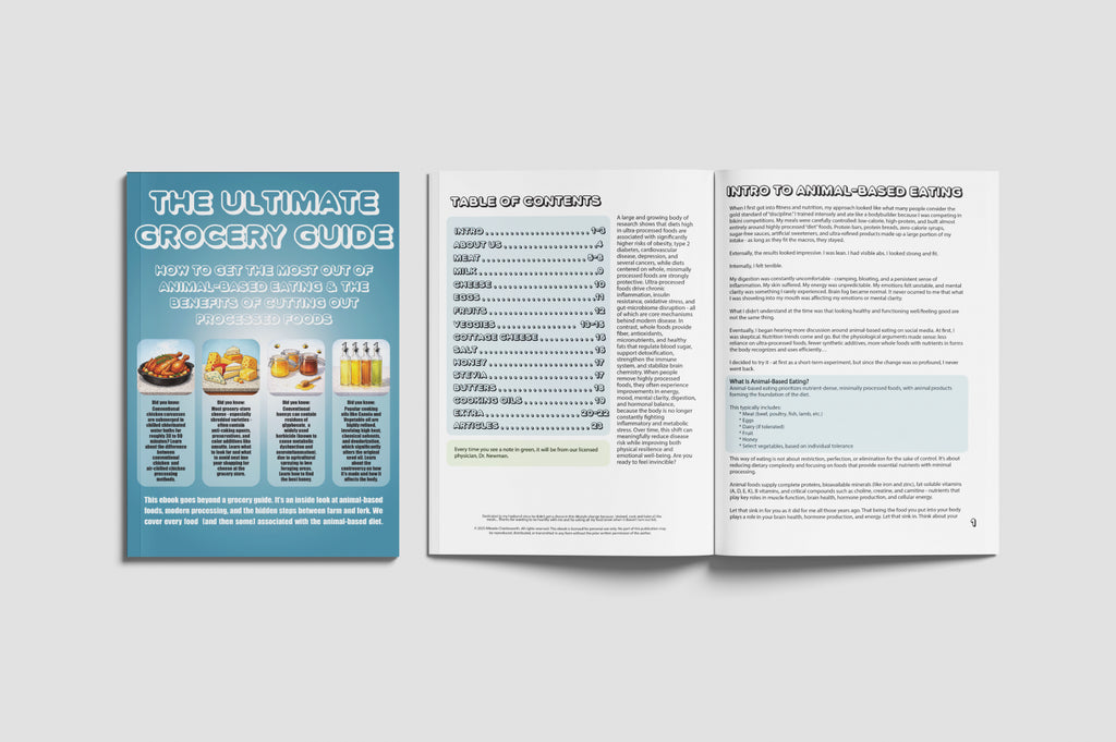 The Ultimate Grocery Guide| A Deep-Dive into Animal-Based Eating | E-Book
